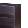Mery 31’’ Wide 3 Shelf Hutch Bookcase | Wire Hole | Mocha Brown BM340815