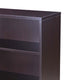 Mery 31’’ Wide 3 Shelf Hutch Bookcase | Wire Hole | Mocha Brown BM340815