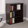Mery 31’’ Wide 3 Shelf Hutch Bookcase | Wire Hole | Mocha Brown BM340815