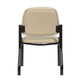 Lea Reception Guest Chair | Beige Antimicrobial Vinyl | Black Legs BM340816