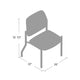 Lea Big & Tall XL Reception Chair | Beige Antimicrobial Vinyl | 400 lbs BM340817