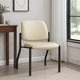 Lea Big & Tall XL Reception Chair | Beige Antimicrobial Vinyl | 400 lbs BM340817