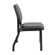 Lea Reception Guest Chair | Antimicrobial Vinyl Seat & Back | Black BM340818