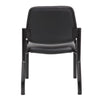 Lea Reception Guest Chair | Antimicrobial Vinyl Seat & Back | Black BM340818