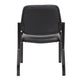 Lea Reception Guest Chair | Antimicrobial Vinyl Seat & Back | Black BM340818