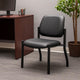 Lea Reception Guest Chair | Antimicrobial Vinyl Seat & Back | Black BM340818