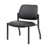 Lea Big & Tall XL Reception Chair | Black Antimicrobial Vinyl | 400 lbs BM340819