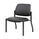 Lea Big & Tall XL Reception Chair | Black Antimicrobial Vinyl | 400 lbs BM340819