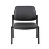 Lea Big & Tall XL Reception Chair | Black Antimicrobial Vinyl | 400 lbs BM340819