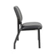 Lea Big & Tall XL Reception Chair | Black Antimicrobial Vinyl | 400 lbs BM340819