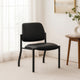 Lea Big & Tall XL Reception Chair | Black Antimicrobial Vinyl | 400 lbs BM340819