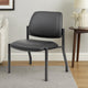 Lea Big & Tall XL Reception Chair | Black Antimicrobial Vinyl | 400 lbs BM340819