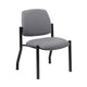 Lea Reception Guest Chair | Gray Antimicrobial Vinyl | Black Legs BM340820