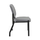 Lea Reception Guest Chair | Gray Antimicrobial Vinyl | Black Legs BM340820