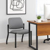 Lea Big & Tall XL Reception Chair | Gray Antimicrobial Vinyl | 400 lbs BM340821