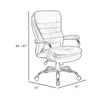 Ava Rolling Oversized Office Chair | Swivel | Black Vinyl | 400lbs BM340825