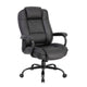 Liv Rolling Oversized Swivel Chair | Black Faux Leather | 400lbs BM340826