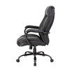 Liv Rolling Oversized Swivel Chair | Black Faux Leather | 400lbs BM340826