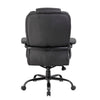Liv Rolling Oversized Swivel Chair | Black Faux Leather | 400lbs BM340826