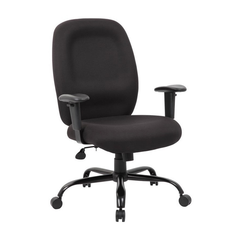 Piny Rolling Oversized Swivel Chair | Adjustable | Black | 400lbs BM340827