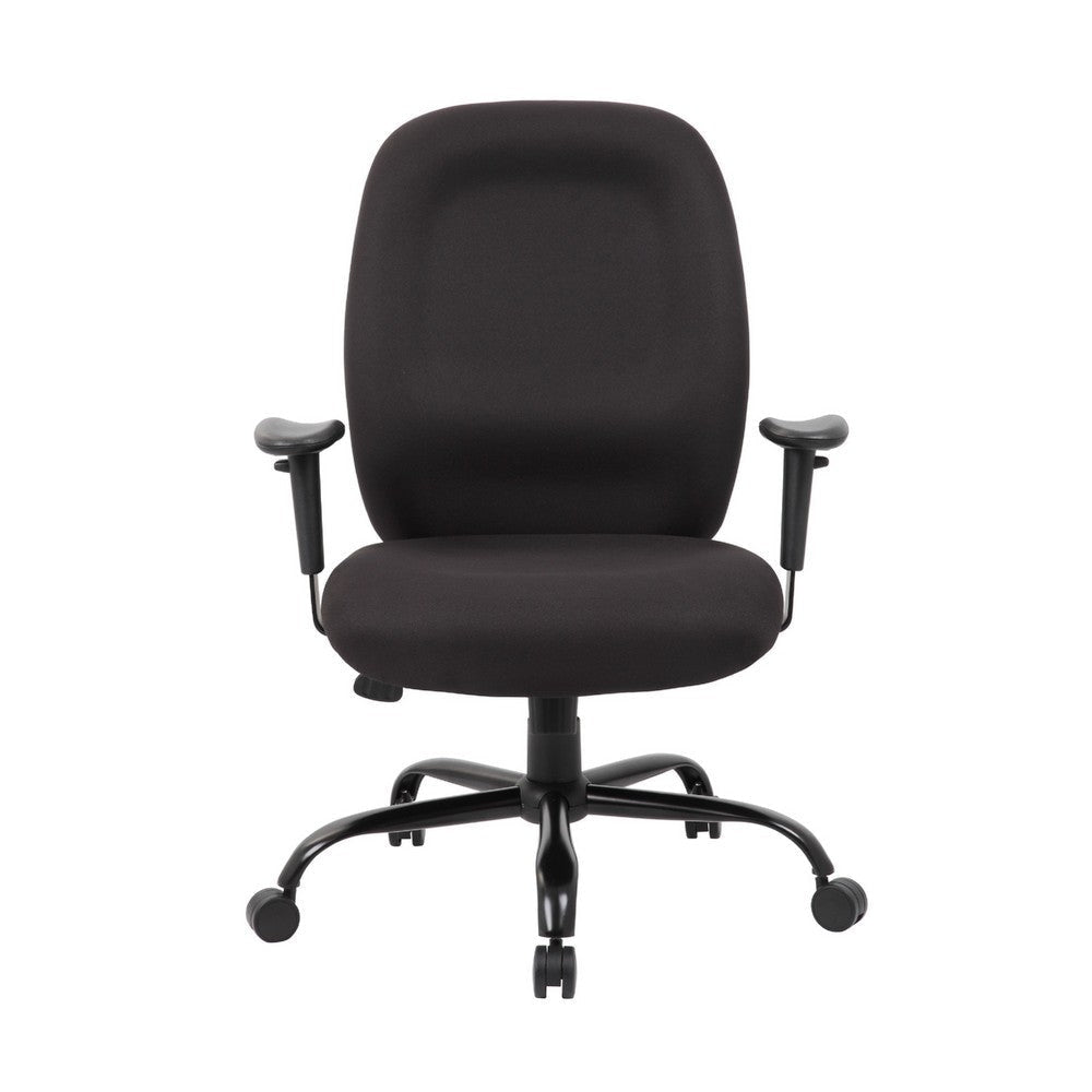 Piny Rolling Oversized Swivel Chair | Adjustable | Black | 400lbs BM340827