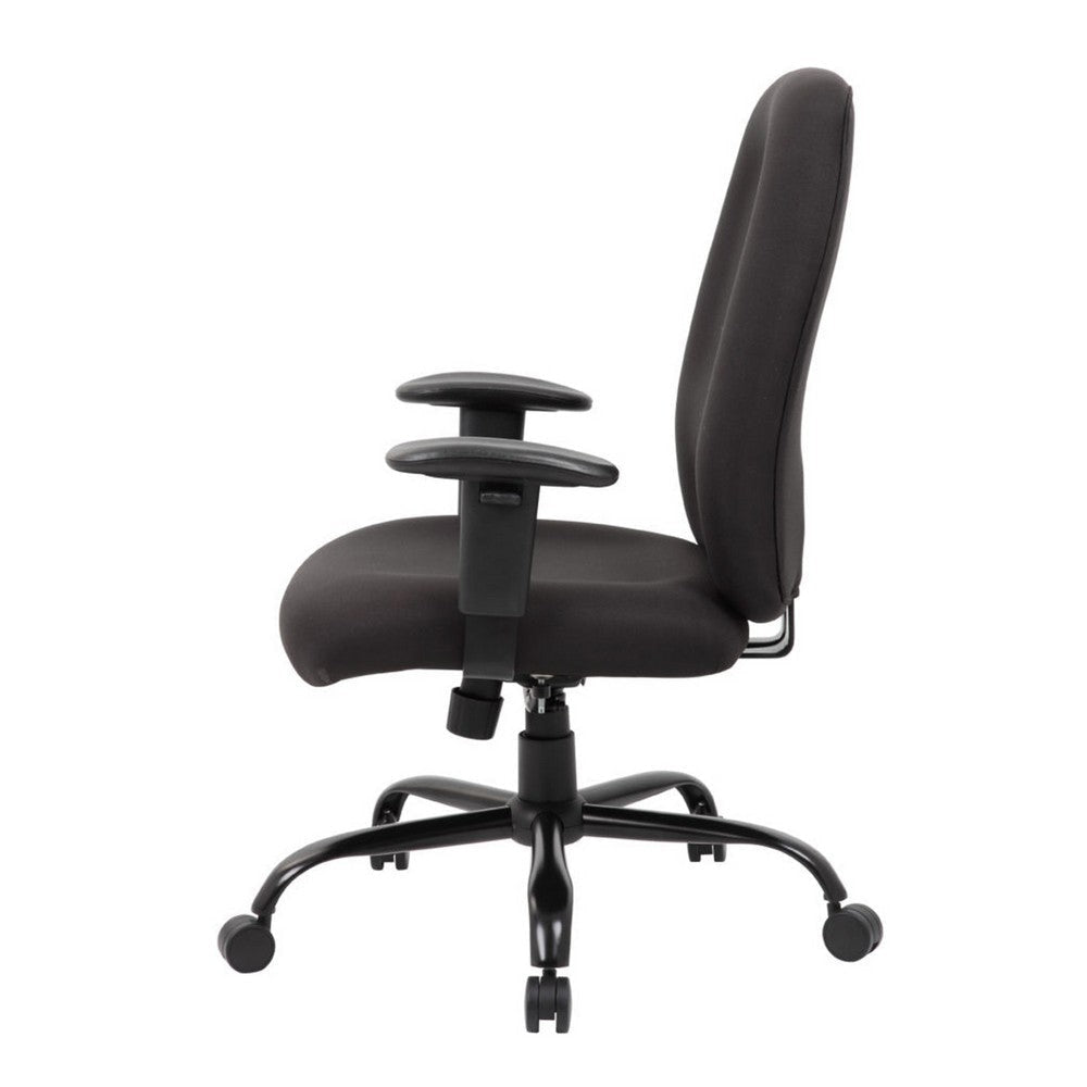 Piny Rolling Oversized Swivel Chair | Adjustable | Black | 400lbs BM340827