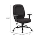 Piny Rolling Oversized Swivel Chair | Adjustable | Black | 400lbs BM340827