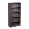Vin 5 Shelf Bookcase | 65’’ Tall | Driftwood Smoke Gray Melamine BM340828