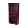 Vin 5 Shelf Bookcase | 65’’ Tall | Mahogany Red Wood Fused Melamine BM340829