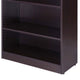 Vin 5 Shelf Bookcase | 65’’ Tall | Mocha Brown Wood Fused Melamine BM340830