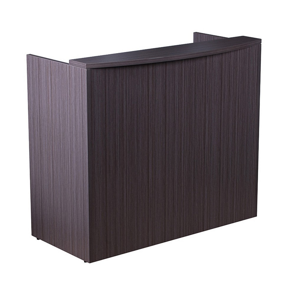 Jery Reception Desk | 48’’ | Modesty Panel | Driftwood Smoke Gray BM340831