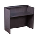 Jery Reception Desk | 48’’ | Modesty Panel | Driftwood Smoke Gray BM340831