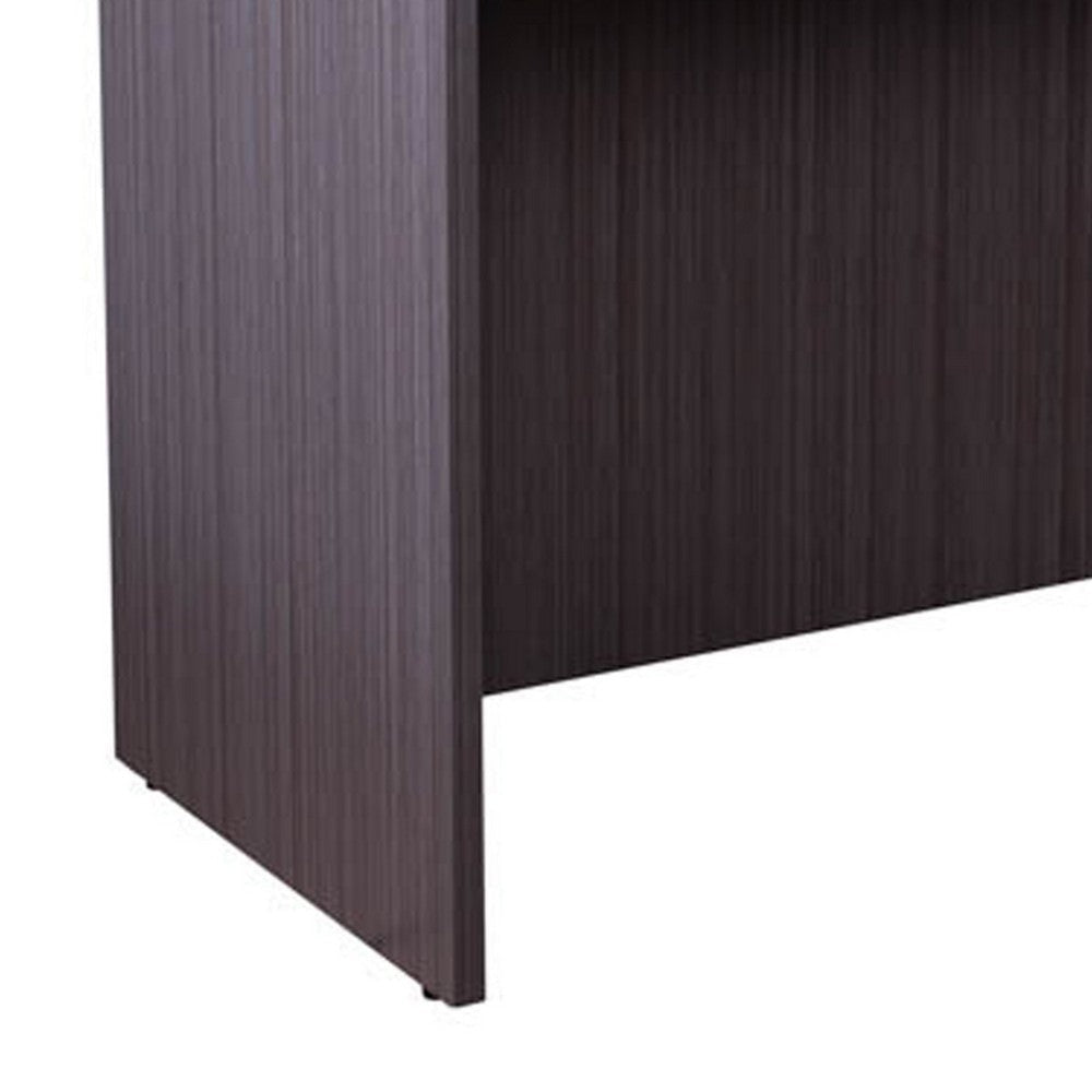 Jery Reception Desk | 48’’ | Modesty Panel | Driftwood Smoke Gray BM340831