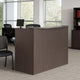 Jery Reception Desk | 48’’ | Modesty Panel | Driftwood Smoke Gray BM340831