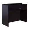 Jery Reception Desk | 48’’ | Modesty Panel | Mocha Brown Melamine BM340833