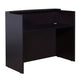 Jery Reception Desk | 48’’ | Modesty Panel | Mocha Brown Melamine BM340833