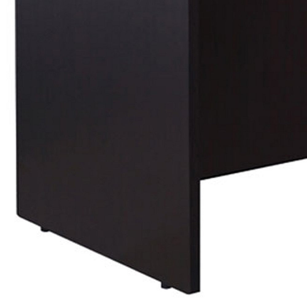 Jery Reception Desk | 48’’ | Modesty Panel | Mocha Brown Melamine BM340833