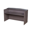 Jery Reception Desk | 71’’ | Modesty Panel | Driftwood Smoke Gray BM340834