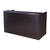 Jery Reception Desk | 71’’ | Modesty Panel | Mocha Brown Melamine BM340836