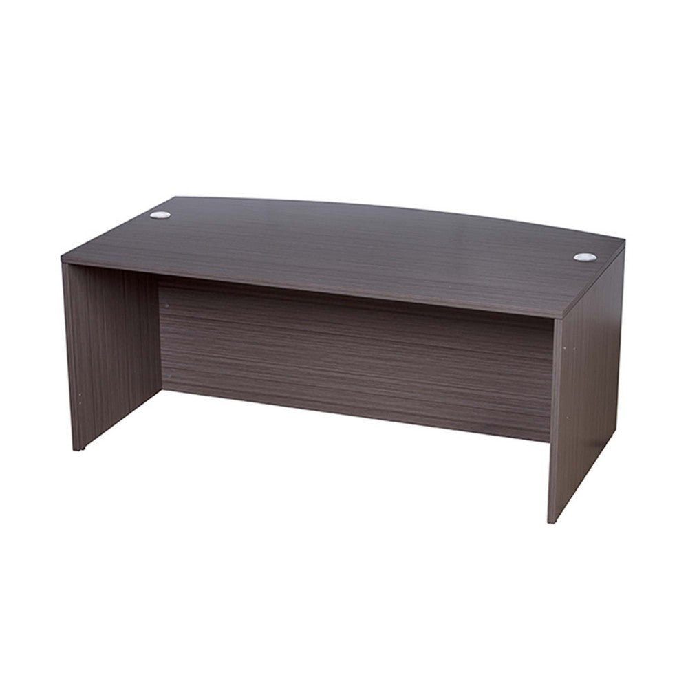 Pery Front Desk Shell | 71’’ | Modesty Panel | Driftwood Smoke Gray BM340837