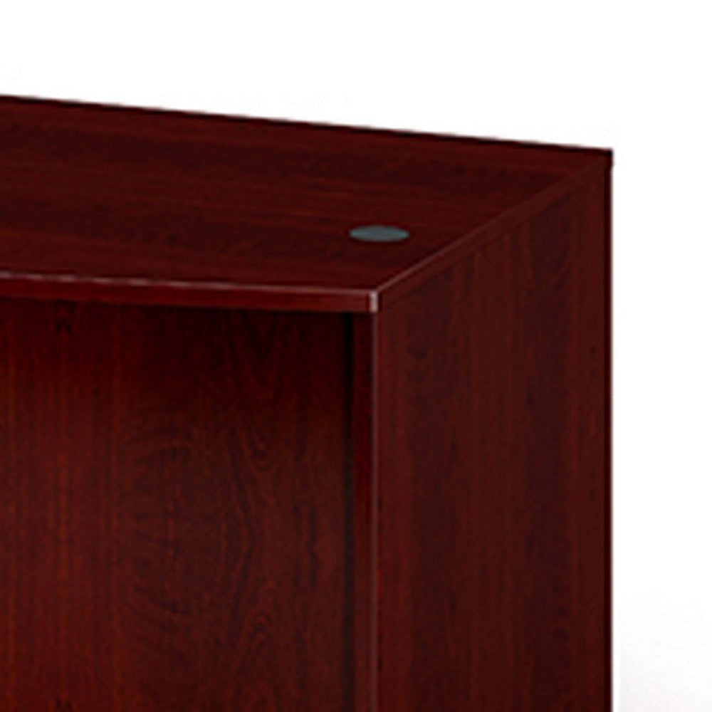 Pery Front Desk Shell | 71’’ | Modesty Panel | Mahogany Red Melamine BM340838