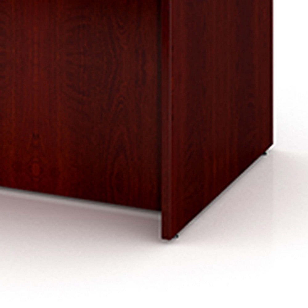 Pery Front Desk Shell | 71’’ | Modesty Panel | Mahogany Red Melamine BM340838