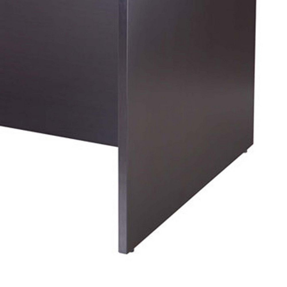 Pery Front Desk Shell | 71’’ | Modesty Panel | Mocha Brown Melamine BM340839