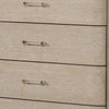 Fea Tall Dresser Chest | 5 Drawers | Natural Oak Brown | Acrylic Handles BM340840