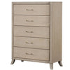 Fea Tall Dresser Chest | 5 Drawers | Natural Oak Brown | Acrylic Handles BM340840