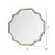 Fea Dresser Mirror | Natural Oak Brown Solid Wood | Scallop Edges | 40x47 BM340841