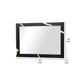 Goldie Dresser Mirror | Beveled Glass | Gold & Black Solid Wood | 35x52 BM340842