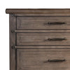 Merry Tall Dresser Chest | 5 Drawers | Brown Solid Wood | Bronze Metal BM340844