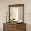 Merry Dresser Mirror | Brown Solid Wood | Rectangular 36x49 Frame BM340846