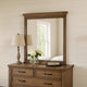 Merry Dresser Mirror | Brown Solid Wood | Rectangular 36x49 Frame BM340846